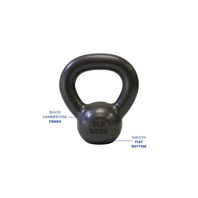 Ader 5lb x 6pcs Premier Kettlebell Set