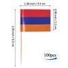 JBCD Armenia Toothpick Flag Armenian Mini Small Cupcake Topper Flags,