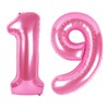 Number pink 19 globo
