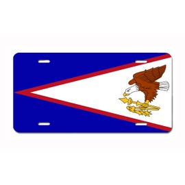 Oceania National Flag Vanity front License Plate (American Samoa)