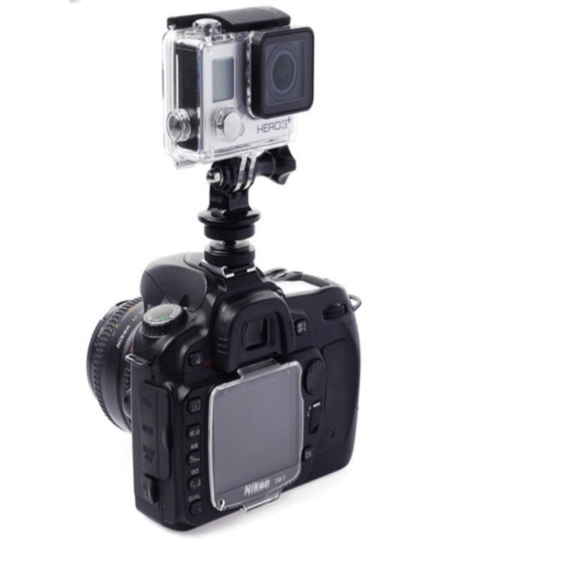 Aluminum Alloy Cold Shoe Adapter for GoPro, Tripod Mount Adapter