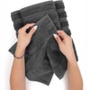 DDSColour 100% Ring-Spun Cotton Hand Towels for Bathroom Set of