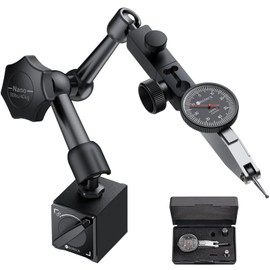 Dial Test Indicator, Flexible Strong Magnetic Gauge Stand Base Holder Lever Dial Test Indicator