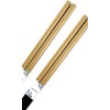 118 Couples Chopsticks, Dishwasher Safe, Gold Design Paulownia Box and