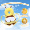 Grnstf Baby Toddler Head Protector, Baby Head Protection Backpack, Adjustable（Bee）