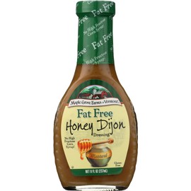 Maple Grove Farms Fat Free Honey Dijon Dressing, 8 oz (Pack of 6)