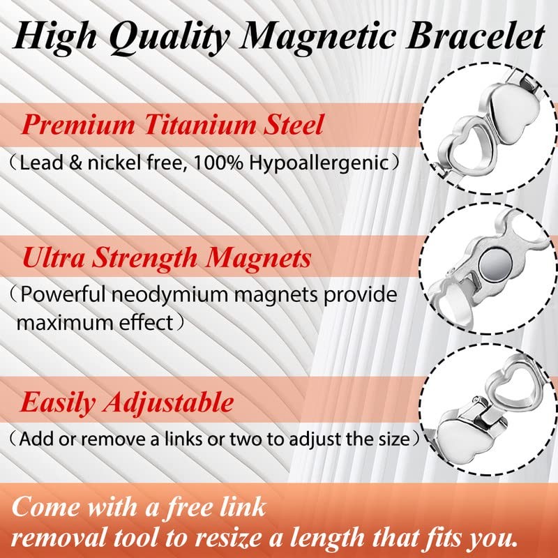 Cigmag Cigmag Lymphatic Drainage Magnetic Bracelets for Women Ultra Strength