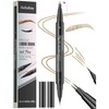 MIESCHER Brown Eyebrow Pen Waterproof for Fuller Natural-Looking Brows, 2-Tip