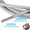 Mycicy 4 Feet Cable Slip Lead Dog Leash, Chew Proof