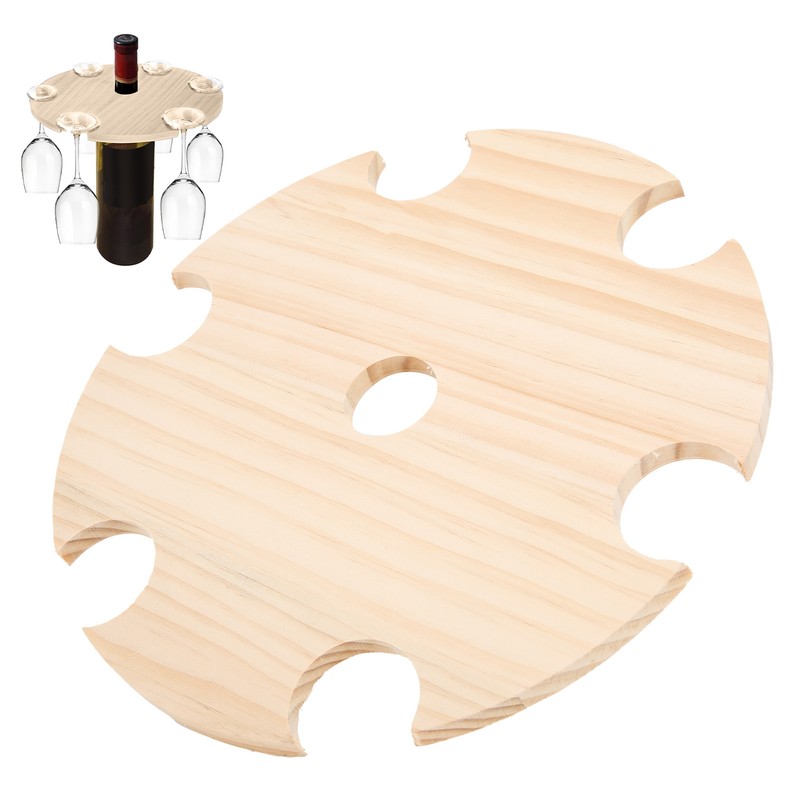 Wooden Wine Glass Drying Rack and Bottle Holder Wine Storage