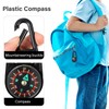 Sosoport 24Pcs Compass Carabiner Compass Keychains Bag Pendant for Outdoor