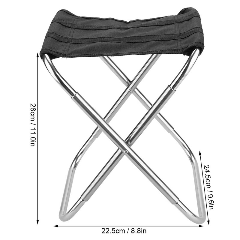 Portable Aluminum Alloy Folding Chair Stool for Outdoor Camping Picnic