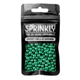 SPRINKLY - Metallic Pearls - Green - 6mm - 30g