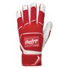 Rawlings Baseball Adult Ambidextrous Patch Logo Batting Gloves Genuine Leather