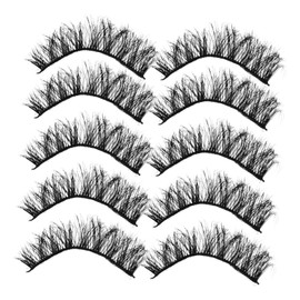 Minkissy Practice False Eyelashes Pack 20 Pairs Fake Lashes for Women Easy to Wear Natural False Eyelashes
