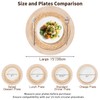 Handmade Round Boho Placemats Set of 6 | Natural Woven