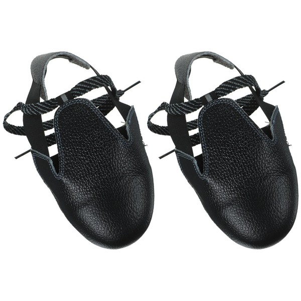 DOITOOL - Cubiertas de acero para zapatos de seguridad, para el lugar de trabajo, con correa ajustable, universal con puntera de acero, protector de piel unisex, talla Eur 36-46 (1 par)