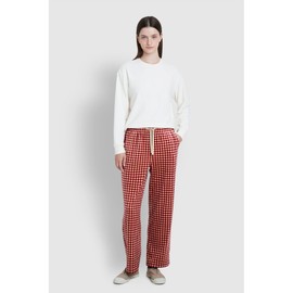 JAJU [JAJU/자주] 여 밍크 플리스 파자마 팬츠_라이트 레드 [JAJU] Women’s Mink Fleece Pajama Pants_Light Red