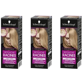 3 x Schwarzkopf 7 Day Retouche Root Lamination, Medium Blonde, Hair Colour for Quick and Easy Root Treatment, 60 ml (Pack of 3)