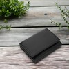 RAS Mens RFID Blocking Compact Genuine Leather Small Trifold Wallet