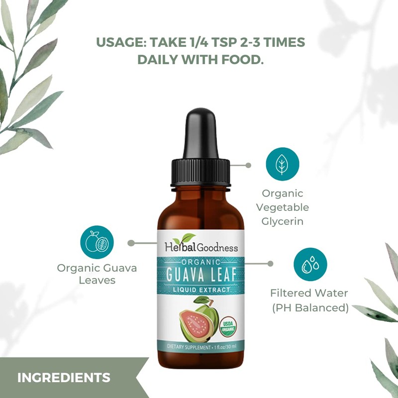 Guava Leaf Extract - Organic Guava Leaves - Hojas de