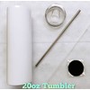 Abstract 20 Oz Custom Tumble W/ Both Metal and Plastic