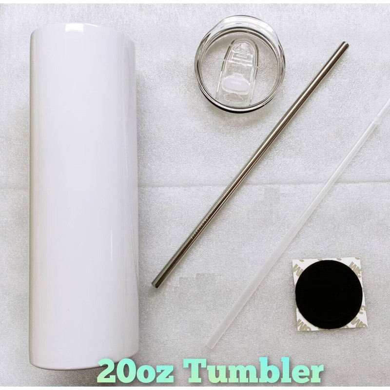 Abstract 20 Oz Custom Tumble W/ Both Metal and Plastic