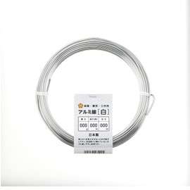 Hanakatsu Aluminum Wire, White, 5.3 oz (150 g) Roll, 1.6 inches (4.0 mm) x 1.6 ft (4.3 m)