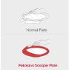 pekokavo Spill Proof 9.2" Scoop Plate with Non-Skid Suction Base,