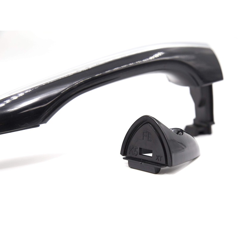 8Pcs Front Rear Exterior Outer Door Handle Chrome Black 1Set