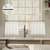 LIMON HOME Valance Curtains18 inch Length for Cafe Curtains Pinch Pleat Farmhouse Curtains for Kitchen Window