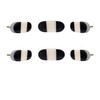 Perilla Home Set of 6 Marble Knobs for Cabinet &
