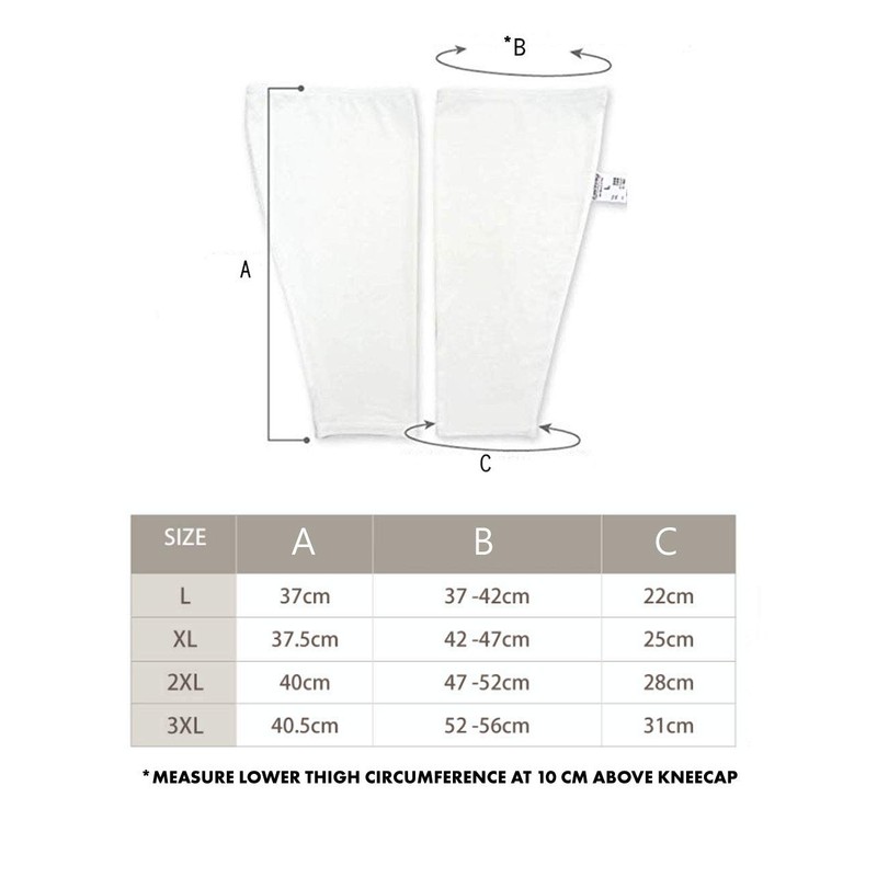 Edenswear Zinc Knee Support for Adults with Eczema (L)