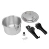 Pressure Cooker Pot, 18cm Bottom 3L Mini Stainless Steel Soup