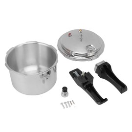Pressure Cooker Pot, 18cm Bottom 3L Mini Stainless Steel Soup Cooker for Gas Stove Induction