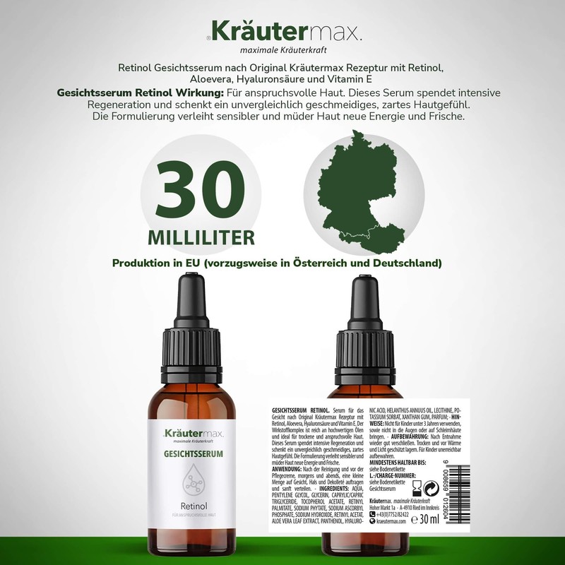 Kräutermax Retinol Serum 1 x 30 ml