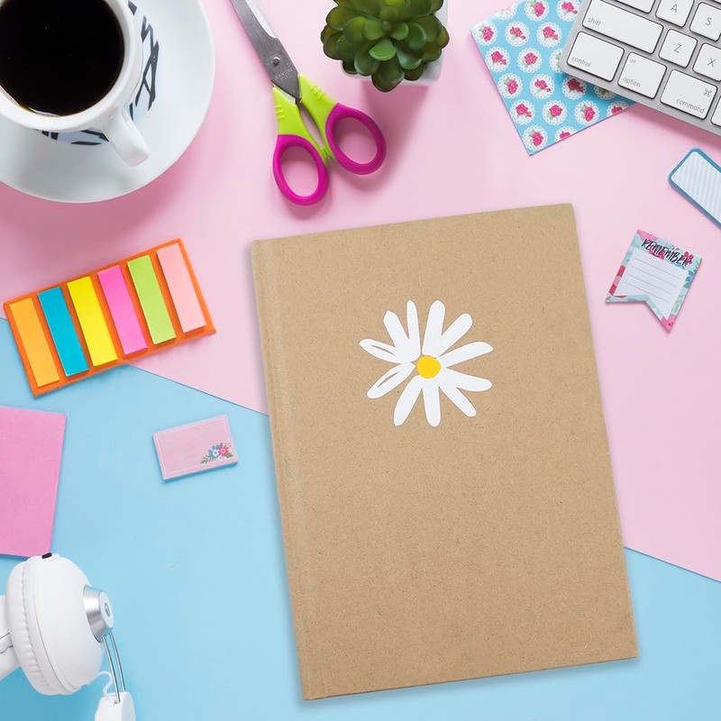 Fashion Stationery Notebook Notepad A5 Hardback Marble Bee or Daisy