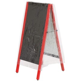 Rain Cover for A-Shaped Signs (Cover Only) [Rain Cover, Vinyl Cover, Transparent Cover, Sheet, A-Shape, Blackboard, Menu Board, Standing Sign, Chalkboard, Wooden, A-Type, Woodboard, Cafe Sign, Outdoor Use, Commercial Use]