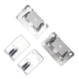 Removable Stainless Steel Caravan 1 Pair Removable Desktop Desk Mount Replacement for Motorhome Yacht Ships Practical and Robust Design, Default