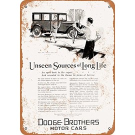 RetroRust 7 x 10 METAL SIGN - 1926 Dodge Brothers Motor Cars - Vintage Rusty Look