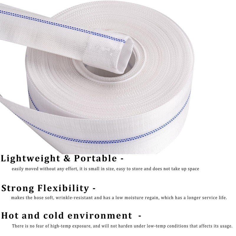 ZY-hosetube Pool Backwash Hose 2-1/2” × 100 ft Fiber Reinforced
