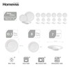 HomeVss, New Bone China Dinnerware Set, Embossed Diamond Design, 18pc