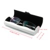Ezeso, Aluminium Glasses Case, Simple Design, Silver, 15.2 x 4.9