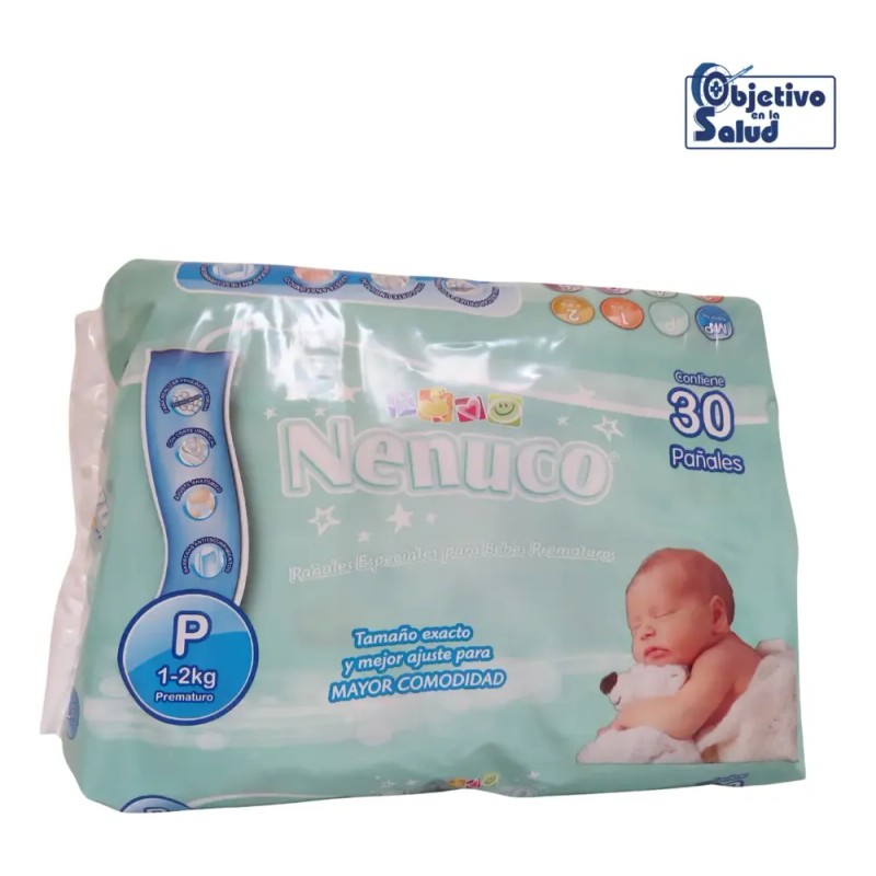 Pañales Para Bebe Prematuro1 A 2 Kg Vitamina E Y