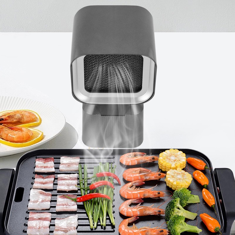 110V 12W Portable Range Hood, Retractable Desktop Range Hood with