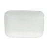 Costa Nova Pearl Collection Stoneware Ceramic Rect. Platter 16", White