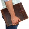 Handmade Full Grain Leather Document Holder & Portfolio Envelope Document