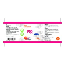 Hepatica PQQ (MGCPQQ) 20mg 60 Vegan Capsules, Pyrroloquinoline Quinone Certificate, 3rd Party lab Tested, High Strength Supplement, Gluten and GMO Free