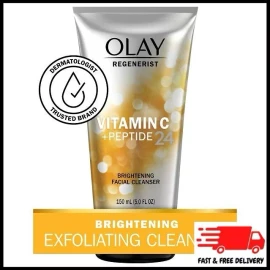 Olay Regenerist Facial Cleanser, Brightening, Vitamin C + Peptide 24 5.0 fl oz