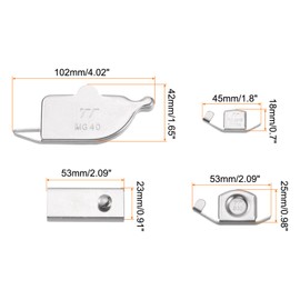 QUARKZMAN Pack of 6 Magnetic Seam Guide 4 Types Magnets Sewing Accessories for Most Sewing Machines (G20S G30 MG40 MG1)